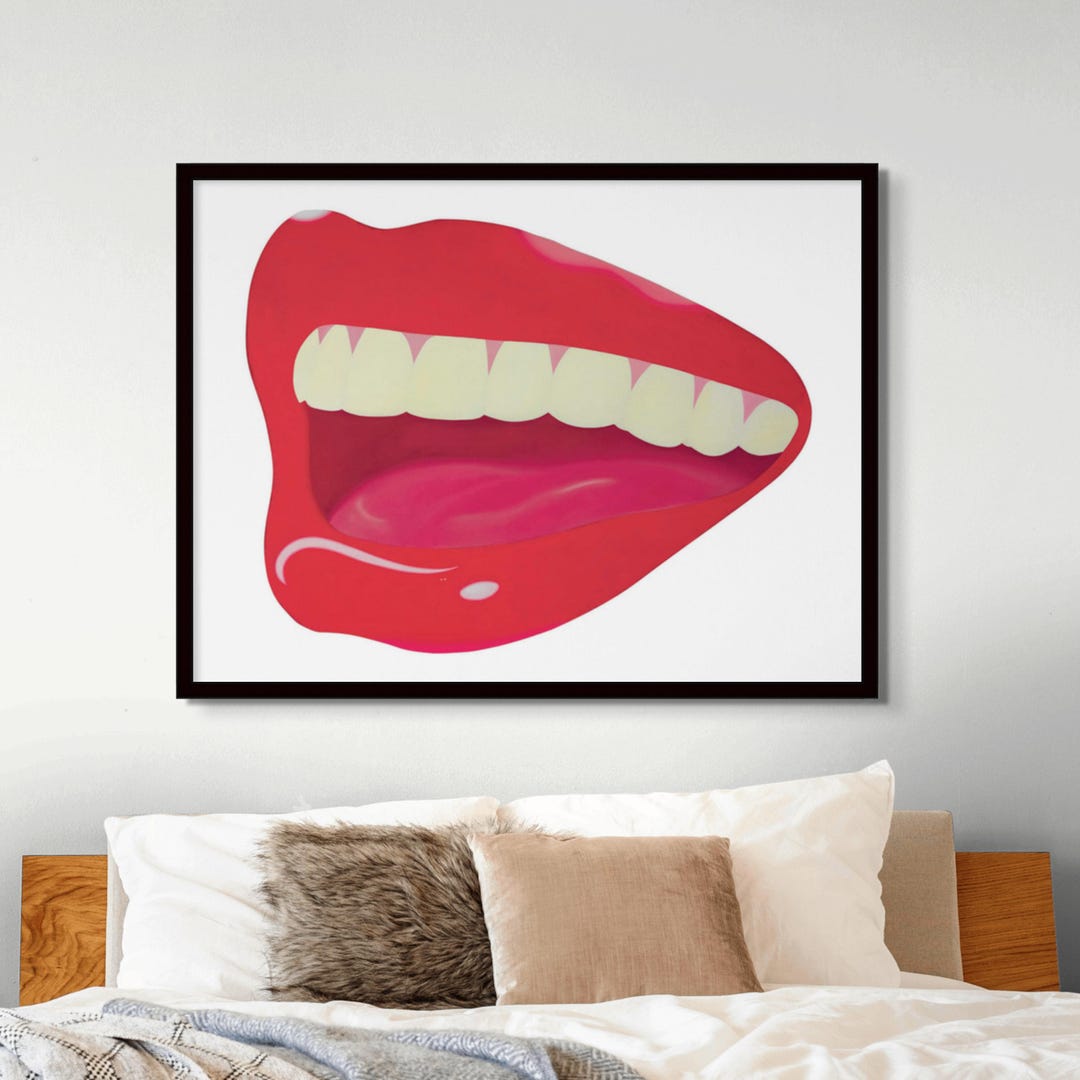 Tom Wesselmann Red Lips Pop Art Print - Fashion Wall Decor - Etsy