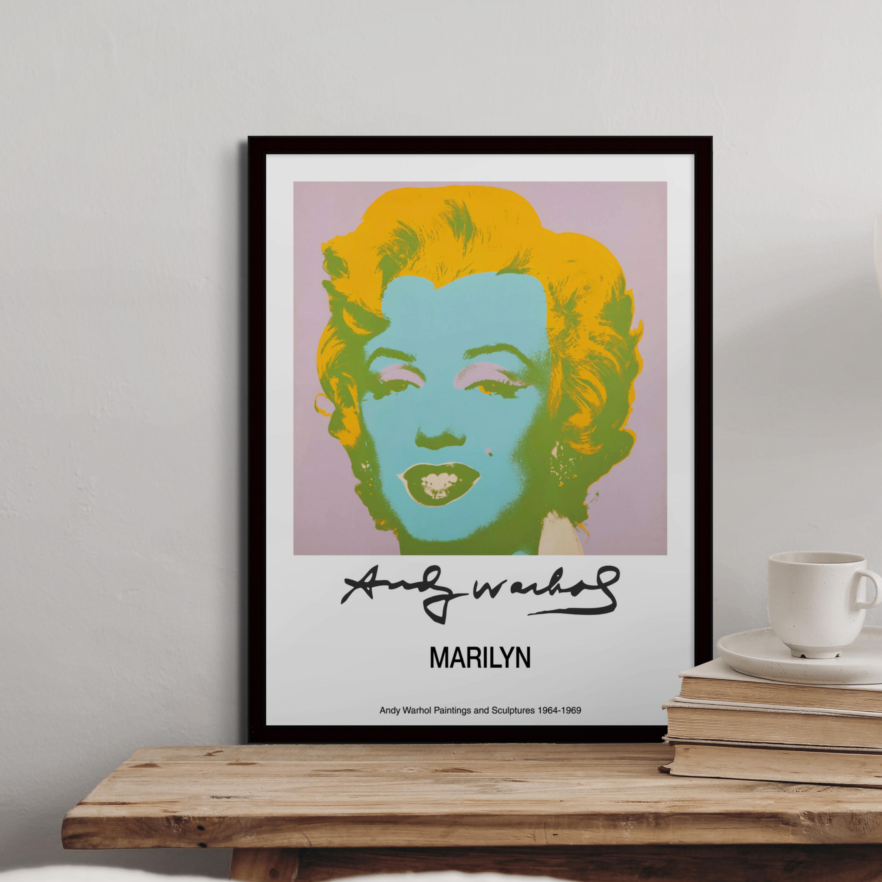 Andy Warhol Marilyn Monroe Print - Pop Art Exhibition Poster - Etsy