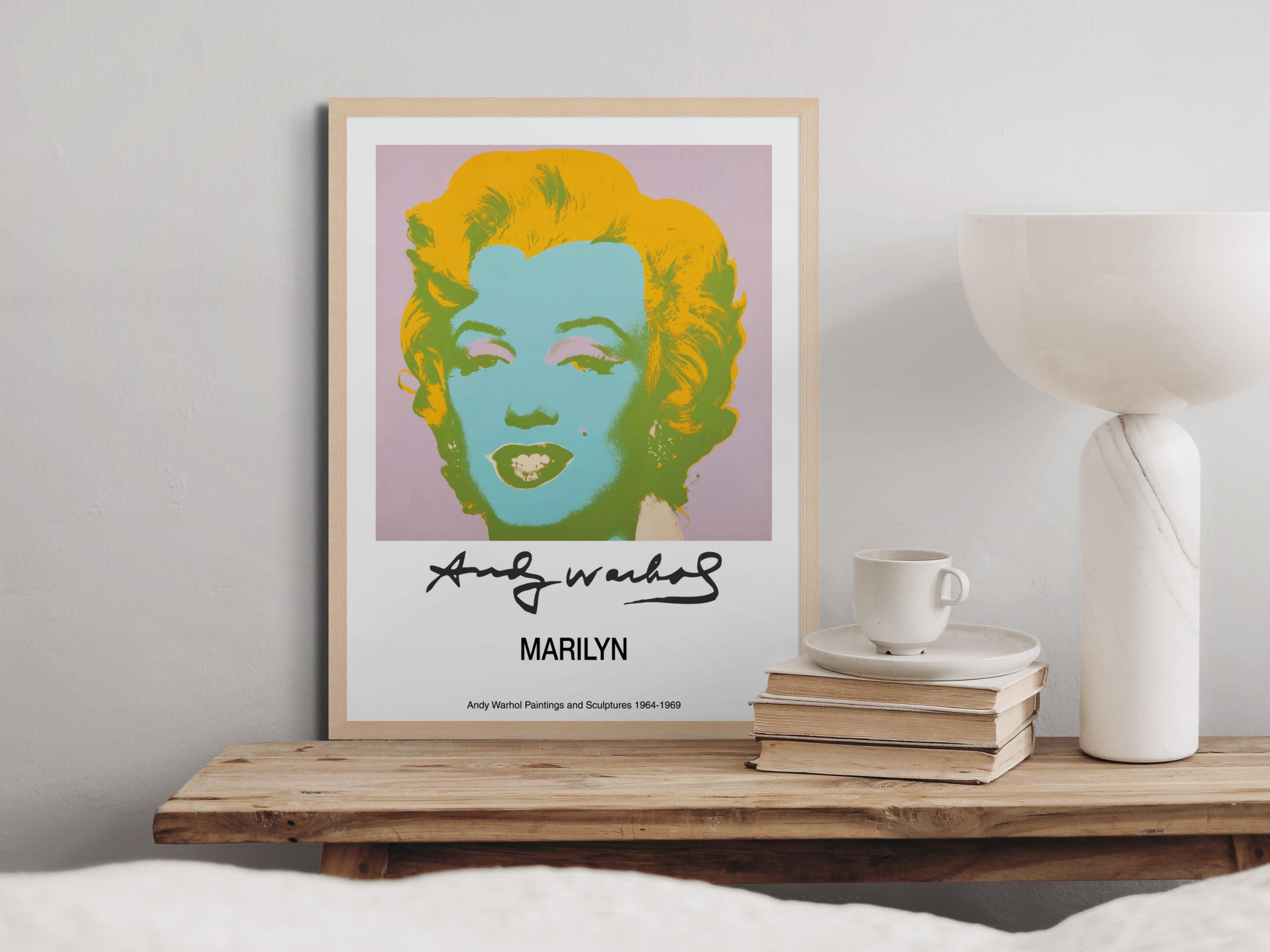 Andy Warhol Marilyn Monroe Print - Pop Art Exhibition Poster - Etsy