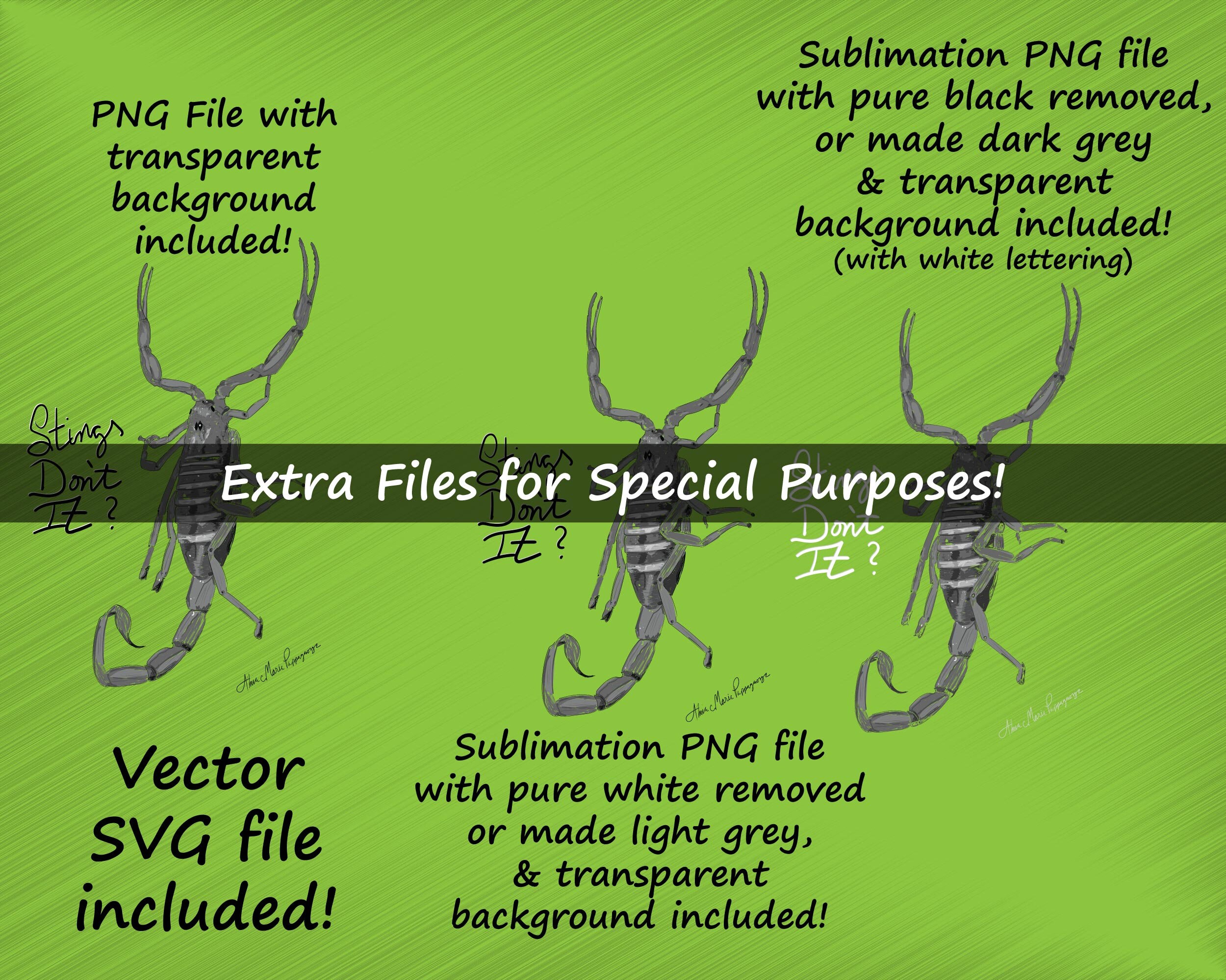 Stings Don't It Scorpion Sketch, Printable Vertical Digital Artwork Etsy