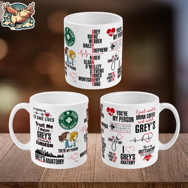 Grey's Anatomy Inspired Mug - Greys Anatomy Mug - Ideal gift for any Grey's Anatomy Fan - Trust Me - Dance - Memorial Hospital - Surgeon