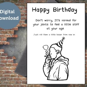 Cadeau de téléchargement instantané de carte d'anniversaire imprimable Mary Jane