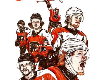 Philadelphia Flyers Believe Digital Art Print 11x17