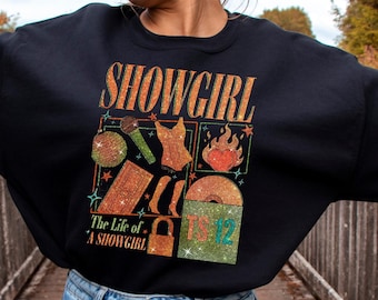 Showgirl Era Crewneck Sweatshirt | New Album Merch | Showgirl Life Crewneck |
