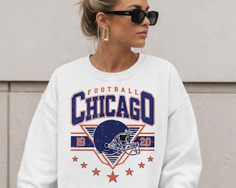 Chicago Football Vintage Sweatshirt T-Shirt,Retro Chicago Bear Football Sweatshirt , Chicago Bear Fan Gift , Sunday Football FVH12