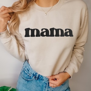 Bella Sweatshirt With Puff Vinyl Mama Nurse Puff Vinyl Sweatshirt