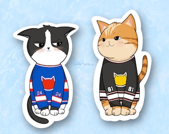 Heated Rivalry Inspired Cats Stickers