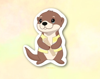 Crescent City Messenger Otter Sticker | Cute Otter Sticker