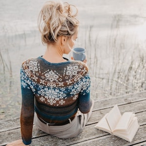 Stranded Knitting Top Down Sweater Pattern | Knitting