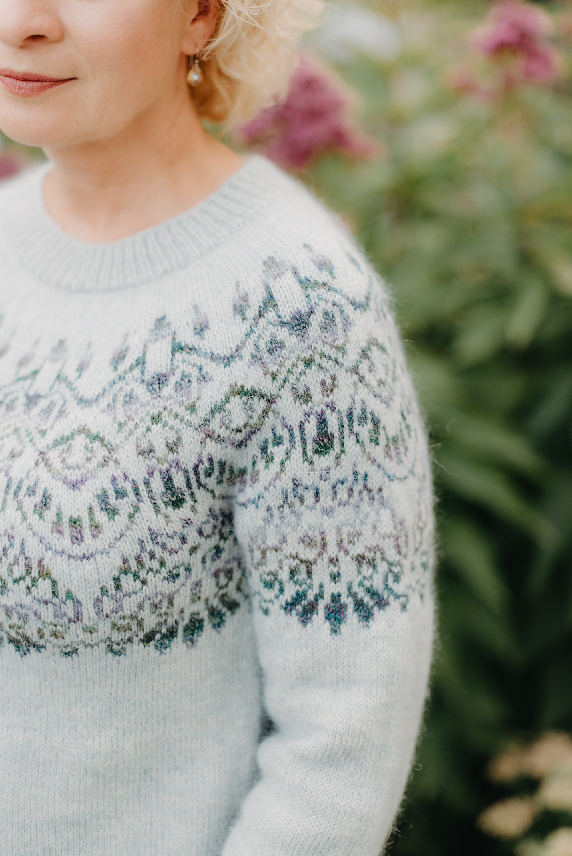 Stranded Colorwork Yoke Sweater Knitting Pattern | Sport Stranded Colorwork Yoke Sweater Knitting Pattern | Sport
