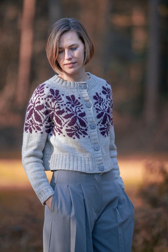 Barberry Sweater Stranded Colorwork Knitting Pattern | Top
