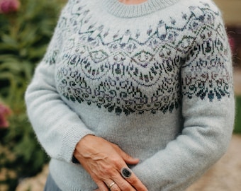Stranded Colorwork Yoke Sweater Knitting Pattern | Sport