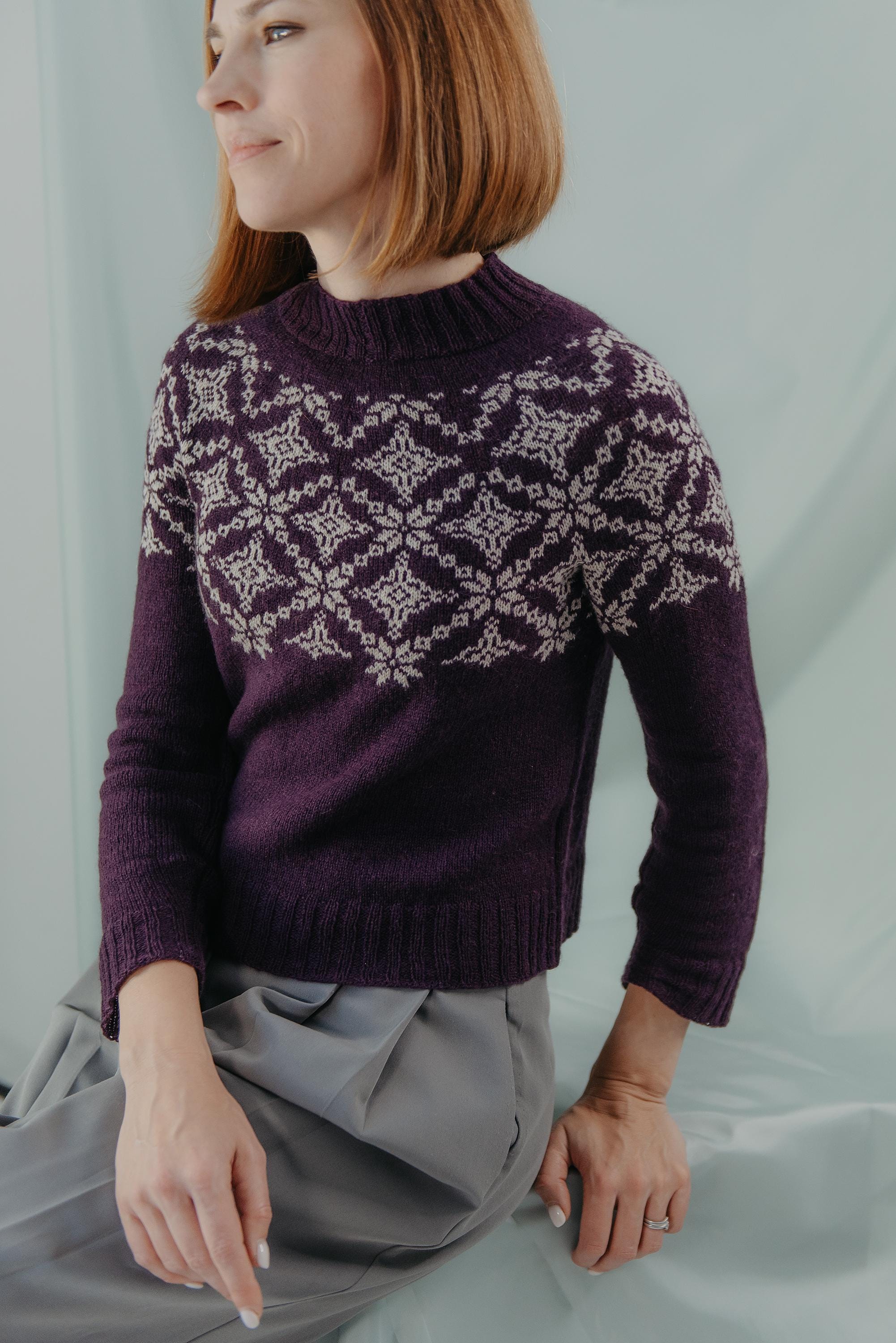 Jacquard Sweater - Etsy
