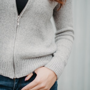 Everyday Bomber jacket knitting pattern | zipper cardigan | PDF