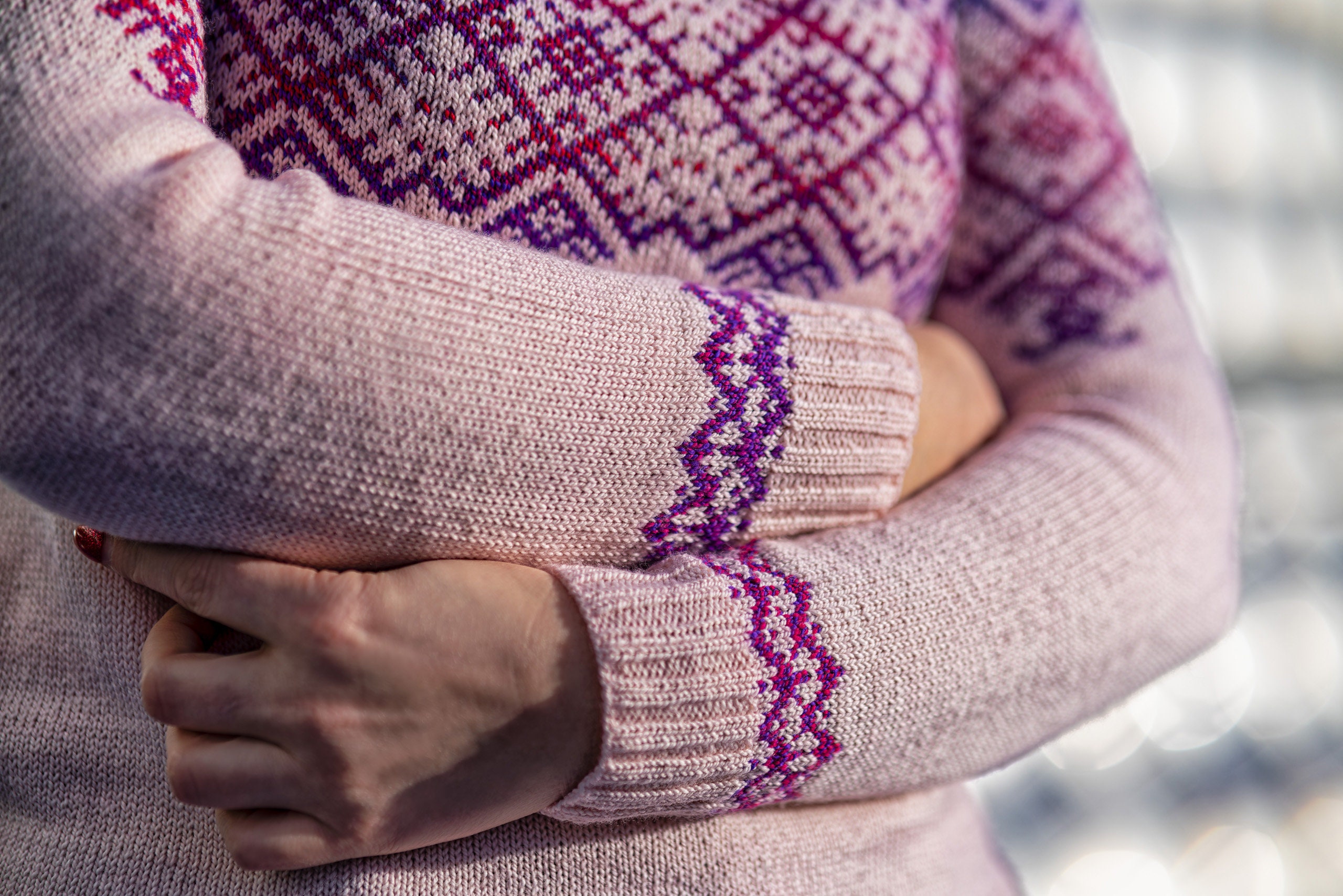 nknit ♡pattern pullover sweat 20241126-4-letter-trine-