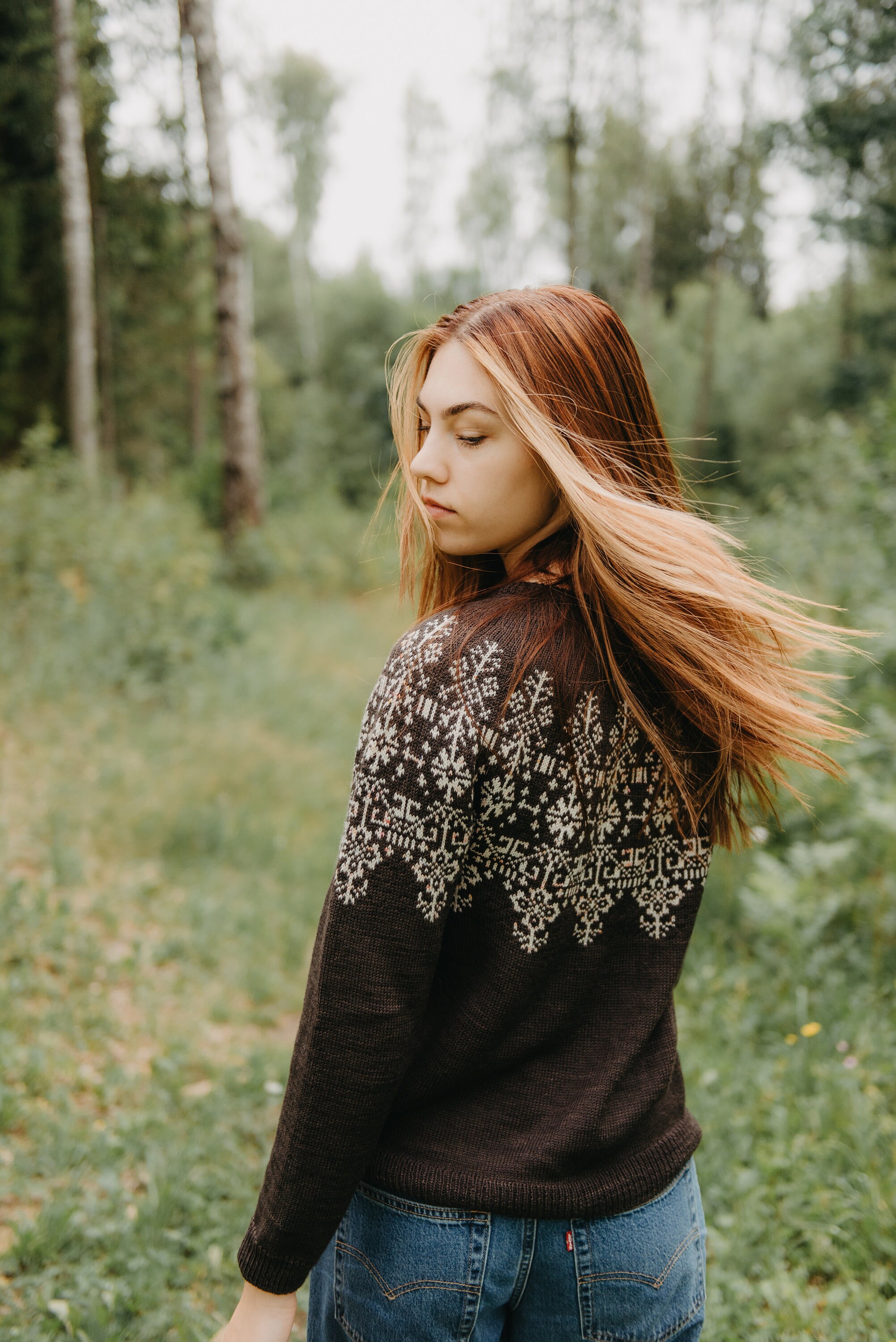 Stranded Colorwork Knitting Pattern | Yoke Sweater | Womens Knits ...