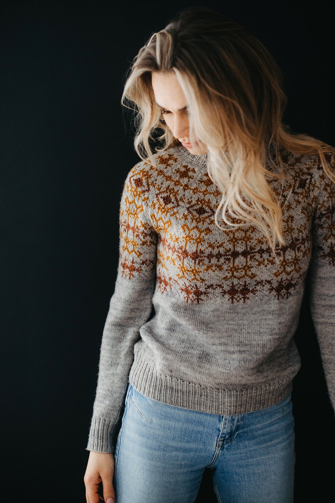 Stranded Colorwork Top Down Sweater Pattern | PDF Download - Etsy