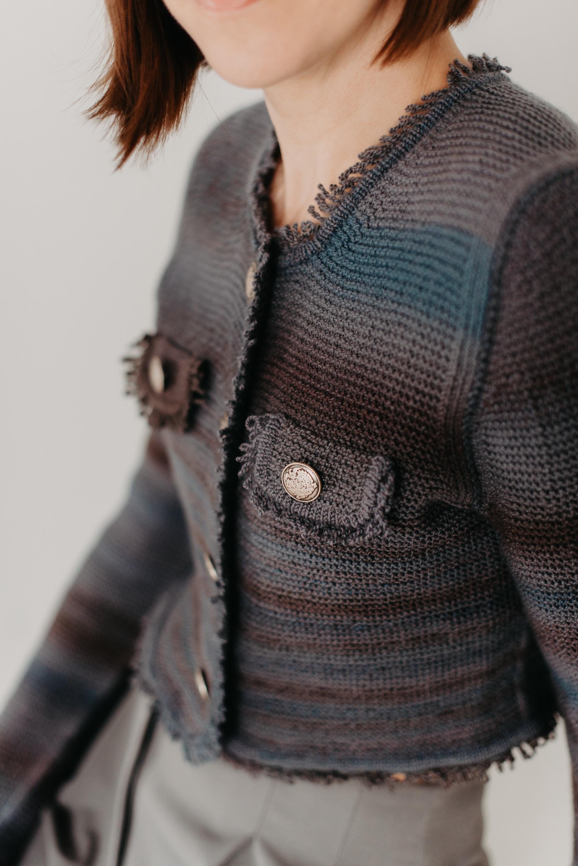 シャネル❤️カメリア➕COCO❤️ニット★ツイード♥ジャケット★カーディガン♥ CHANEL】シャネル『カメリア ニット カーディガン スカート 上下セット