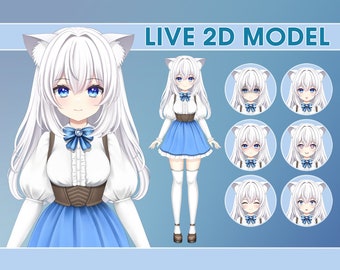 Premade Vtuber Model, Live2d Model, Vtuber Commission, Vtuber Rigging, 2D  Vtuber Anime Girl for Virtual Streamer Streaming