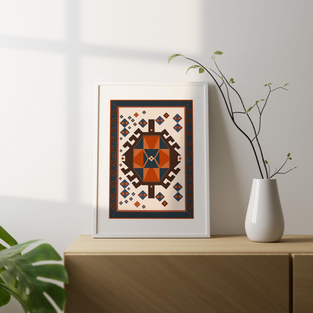 Rug Art - Kurdish Rug 4.1, Rug Designs, Colourful Art, Erbillian, Rug ...