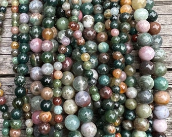 Indiase Agaat Edelsteen Kralen Strand, AA Kwaliteit Ronde 4mm 6mm 8mm 10mm Natuurlijke Losse Kralen voor Sieraden Crafting.