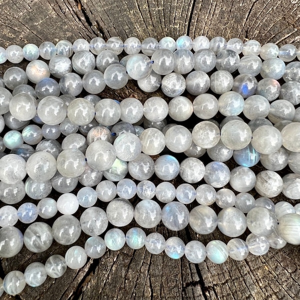 Labradorite Gemstone 4mm 6mm 8mm 10mm Beads 38cm Strand Semi Precious Natural Spectrolite Loose Beads for Jewelry Crafting Bracelet Mala