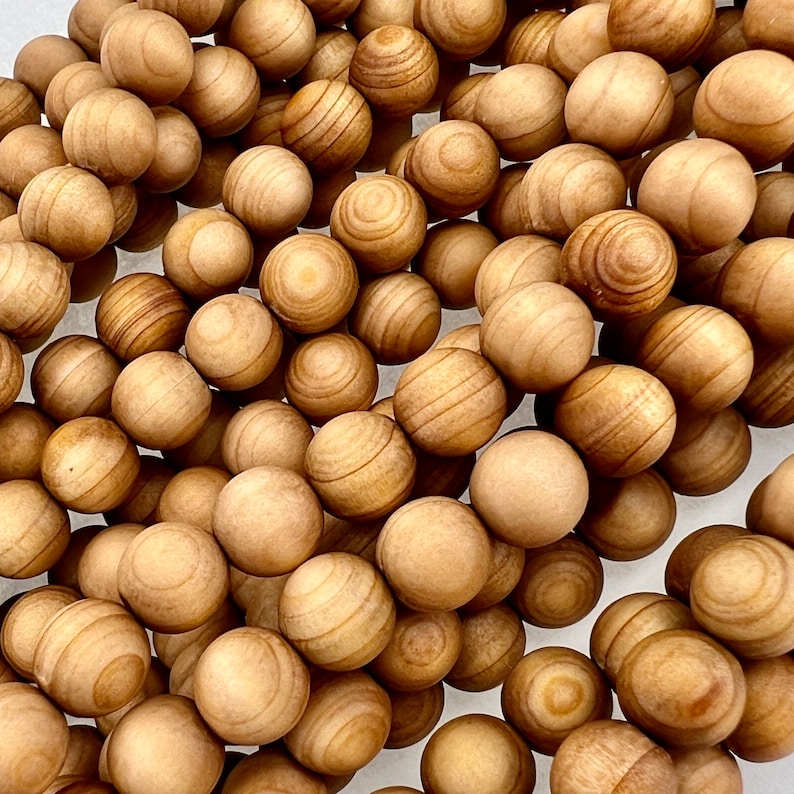 macro picture of wooden beads