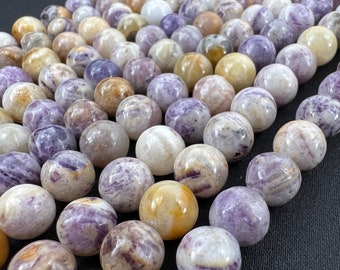 Chinese Charoite Gemstone 4mm 6mm 8mm Beads 39cm Strand Natural Charoite Loose Beads for Jewelry Bracelet Necklace Mala Crafting
