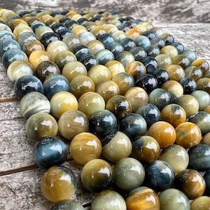 Perline di pietra preziosa occhio di tigre da sogno, filo da 39 cm, perline di pietra naturale sciolte per gioielli, bracciale, collana, mala, artigianato