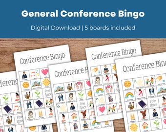 General Conference Bingo for Kids