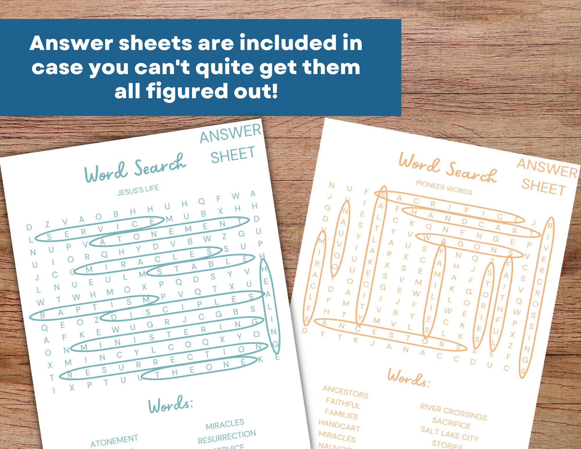 PRINTABLE LDS Wordsearch Pack for Kids (12 Pages Included) - Etsy