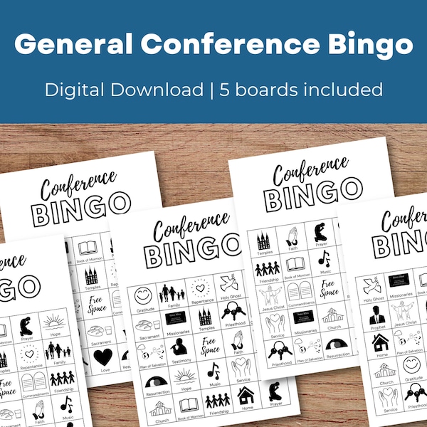 General Conference Bingo for Kids