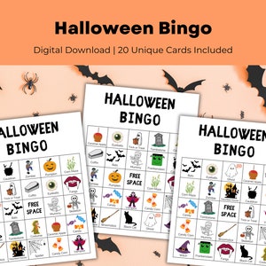 Halloween Bingo Cards