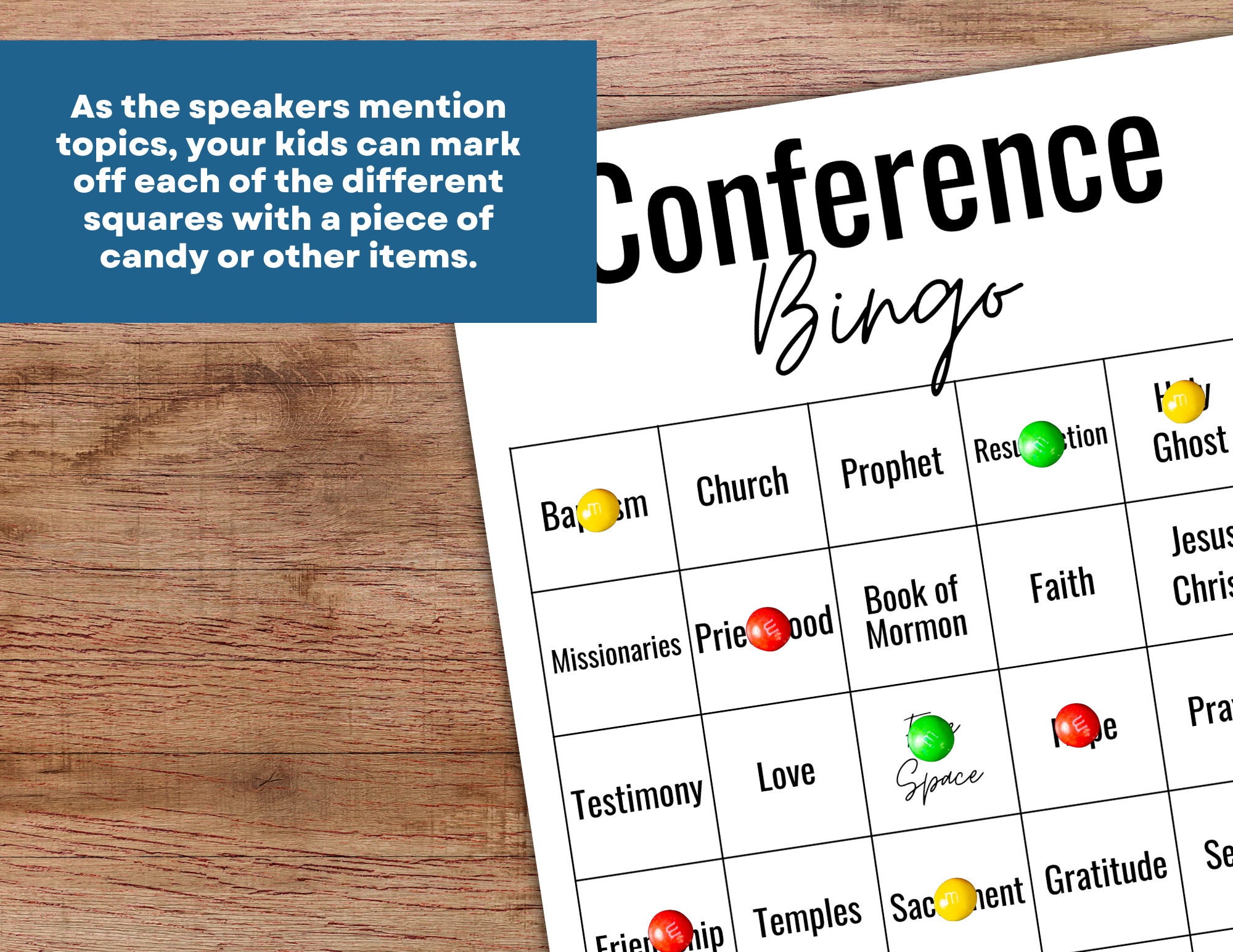 General Conference Bingo for Kids - Etsy