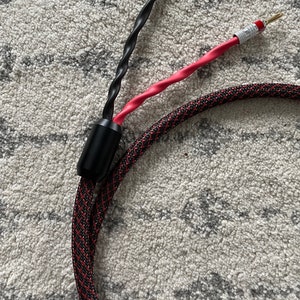 PAIR 10 foot Biwire speaker cable made with 4s11 14AWG speaker cable (pair)