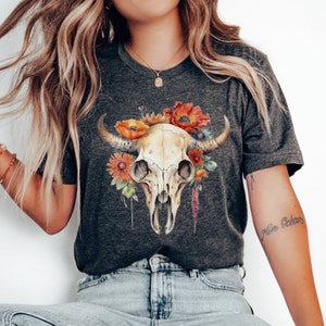 Cow Skull SVG Cut File, Bull Skull SVG, Boho wall art, Cow Skull png, Southwest SVG, Boho svg, Longhorn svg, Buffalo svg, Commercial Use