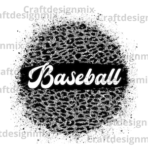 File png di baseball, download digitale, design a sublimazione, png per la festa della mamma, design del ghepardo, illustrazione alla moda Splash, sport Png
