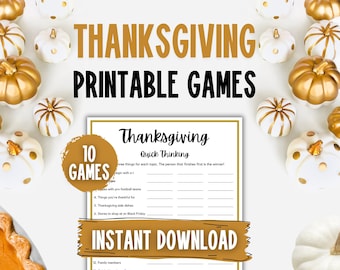 Juegos imprimibles de Acción de Gracias Paquete de juegos imprimibles de Acción de Gracias Juegos de Acción de Gracias Juegos de fiesta de Acción de Gracias para niños Aula familiar