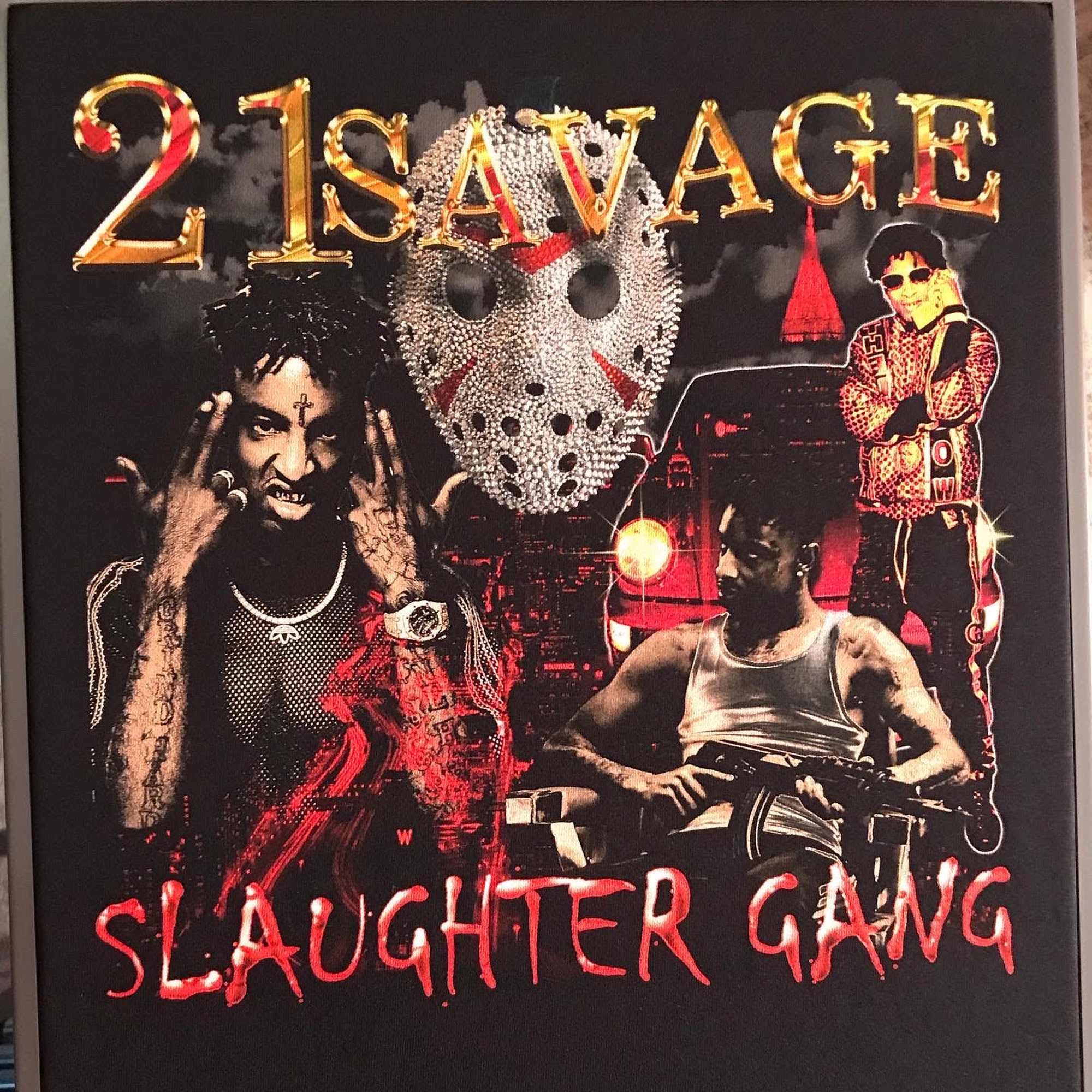 21 Savage Slaughter Gang Tee Etsy