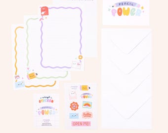 Personalised Pen Pal Letter Writing Kit - Letter Writing Set - Add Personalised Name