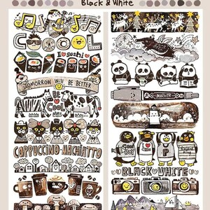 Meatball Color Labs Black & White Washi Tape | Bullet Journal, Art Journaling, Stickers