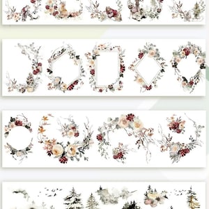 Flower Washi Tape Eon Limerence Flowers of the Forest | Sample Loop | Discontinued