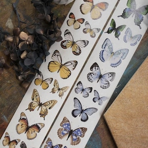 Loi Design Vintage Butterfly PET OR Washi Tape | Sample Loop | Journaling Supplies, Stationery