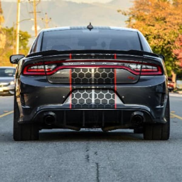 Honey comb Racing Stripes Charger SRT Scatpack Hellcat