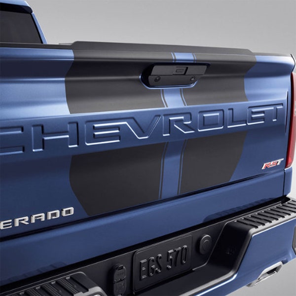Chevrolet Silverado 2019-2022 Hood and Tail Gate Vinyl Decal Sticker Graphics Kit