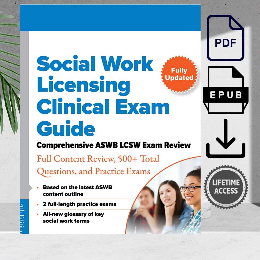 ASWB LCSW Exam Guide: Social Work Licensing, 4th Edition (4th Edit) - Etsy