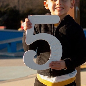 11 inch Wooden Numbers--for Props, Birthdays, Anniversary, etc.