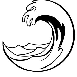 Crashing Ocean Waves SVG