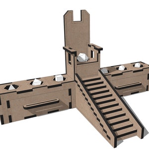 3 in 1 Würfelaufbewahrung & Würfelturm und Schublade 4mm .SVG .Ai .DXF Digitales Produkt Laser Cut