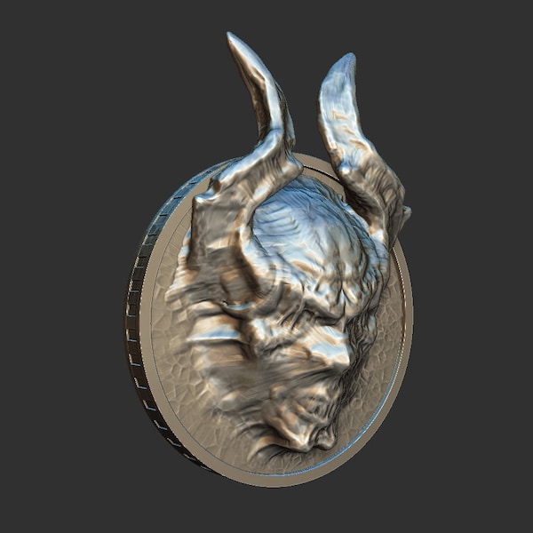 Soul Coin - Devil Coin - Digital Product .STL .OBJ - 3D print file